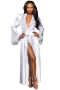 Women's White Glamour Valentine Long Robe