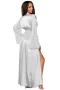 Women's White Glamour Valentine Long Robe