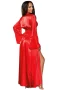 Women's Red Glamour Valentine Long Robe