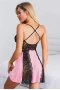 Women's Sweet Pink Lace Nightdress Babydoll