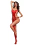 Women's Red Sexy Fishnet Big Holes Open Crotch Body Stocking