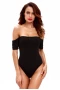 Women's Black Off Shoulder Bodysuit