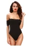 Women's Black Off Shoulder Bodysuit