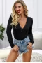 Women's Black Risk It Studded Bodysuit