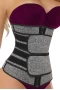 Women‘s Gray Sauna Sweat Sport Girdles Neoprene Body Shaper