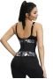 Women‘s Gray Neoprene Snake Waist Cincher