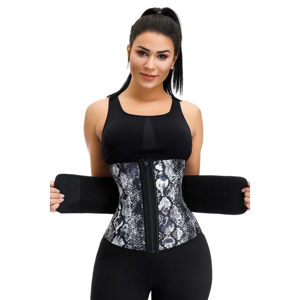 Women‘s Gray Neoprene Snake Waist Cincher