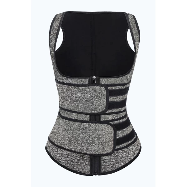 Women‘s Gray Latex Underbust Sport Girdle Waist Trainer