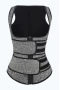 Women‘s Gray Latex Underbust Sport Girdle Waist Trainer