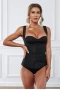 Women‘s Black Latex Underbust Sport Girdle Waist Trainer