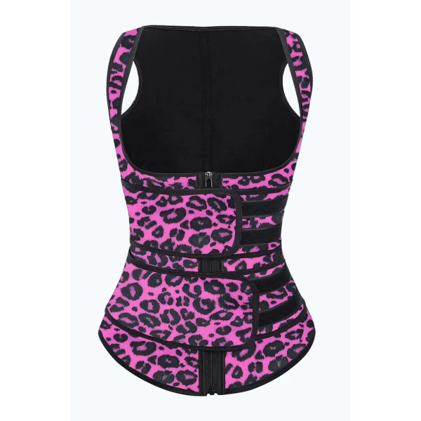 Women‘s Leopard Latex Underbust Sport Girdle Waist Trainer