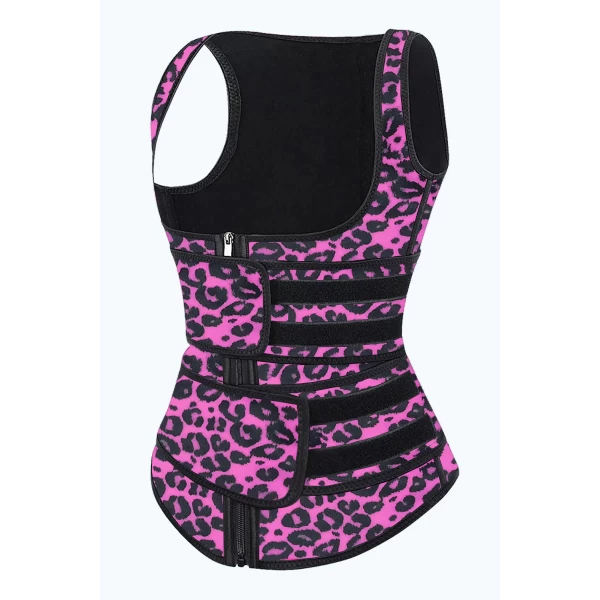 Women‘s Leopard Latex Underbust Sport Girdle Waist Trainer