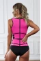 Women‘s Rose Latex Underbust Sport Girdle Waist Trainer