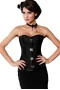 Women‘s Brocade Steampunk Corset with Clasp Fasteners