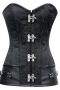 Women‘s Brocade Steampunk Corset with Clasp Fasteners
