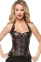 Women‘s Coffee Buckle-up Steampunk Corset