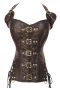 Women‘s Coffee Buckle-up Steampunk Corset