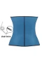 Women‘s Blue Steel Bone Latex Under Bust Corset