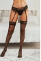 Women's Black Lace Garter Belt