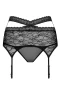 Women's Black Lace Cage Garter Belt