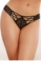 Women‘s Black Criss-cross Lace Panty