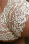 Women‘s White Translucent Lace Panty