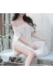 Summer Chiffon Side Slit Chemise Mesh Nightdress