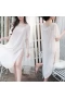 Summer Chiffon Side Slit Chemise Mesh Nightdress