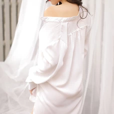 Cosplay Lingerie Boyfriend Sleep Shirts White