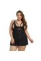 Plus Size Lingerie Cut Out Lace Babydol Black