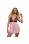 Lace Nightgown Mesh Chemise Boudoir Nighty Pink