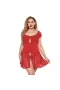 Lace Babydoll Strap Chemise Mesh Sleepwear Red