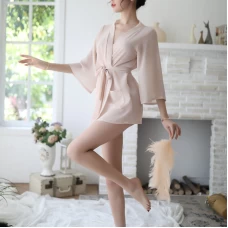 Sexy Lingerie Women Robe Dress Babydoll Nightdress Sleepwear