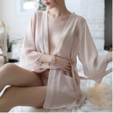 Sexy Lingerie Women Robe Dress Babydoll Nightdress Sleepwear