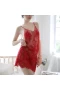 Chemise Lace Babydoll Mesh Nightwear Burgundy