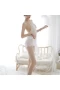 Chemise Lace Babydoll Mesh Nightwear White