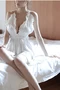 Halter V-neck Lace Edge Women Lingerie Babydoll White