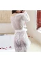 Women Kimono Robe Floral Lace Babydoll Lingerie Nightgown White