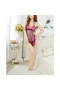 Lace Babydoll Strap V Neck Chemise Teddy Purple