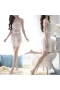 Lace Lingerie Babydoll Strap Teddy Dress White