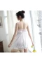 Lace Lingerie Babydoll Sexy Chemise Dress White