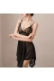 Women V-Neck Lace Sheer Babydoll Strap Lingerie