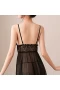 Women V-Neck Lace Sheer Babydoll Strap Lingerie