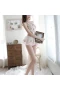 Floral Lace V Neck Halter Mesh Chemise Sleepwear