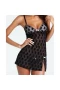 Lace Babydoll Mesh Nightwear V Neck Teddy Sleepwear