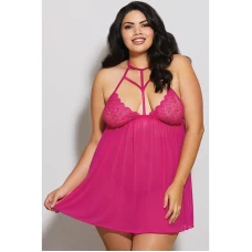 Halter Chemise Hollow Out Lingerie Sexy Nightwear