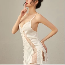 Lace Babydoll Sexy Chemise Exotic Nightgowns White