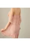 Women Lace Babydoll Sleepwear Boudoir Outfits Pink