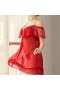 Women Lace Babydoll Sleepwear Boudoir Outfits Red