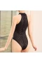 Women Teddy Lingerie Naughty Bodysuit with Skirt Black